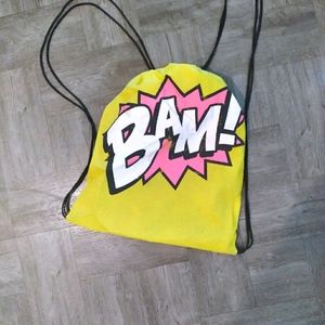 Cartoon cinch bag